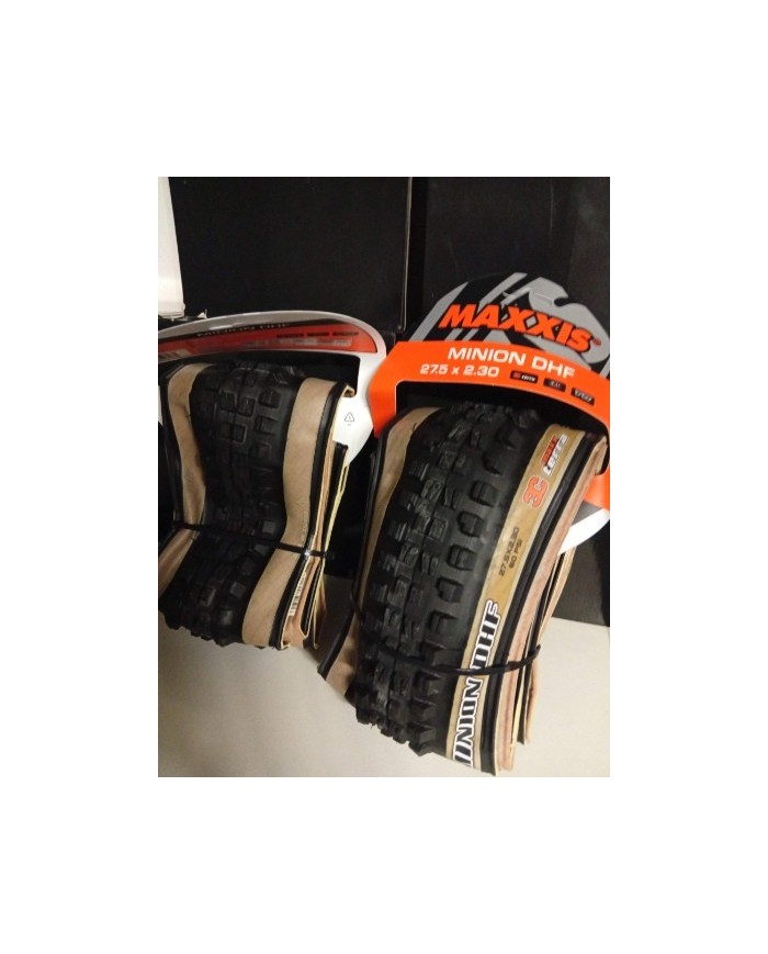 Coppia copertoni MTB 27,5x2,30 maxxis Minion dhf exo tubeless skinwall 3c maxterra 60tpi