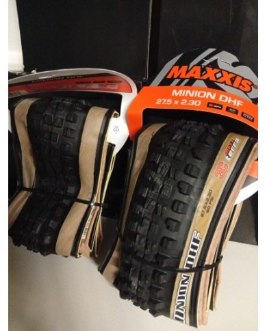 Coppia copertoni MTB 27,5x2,30 maxxis Minion dhf exo tubeless skinwall 3c maxterra 60tpi