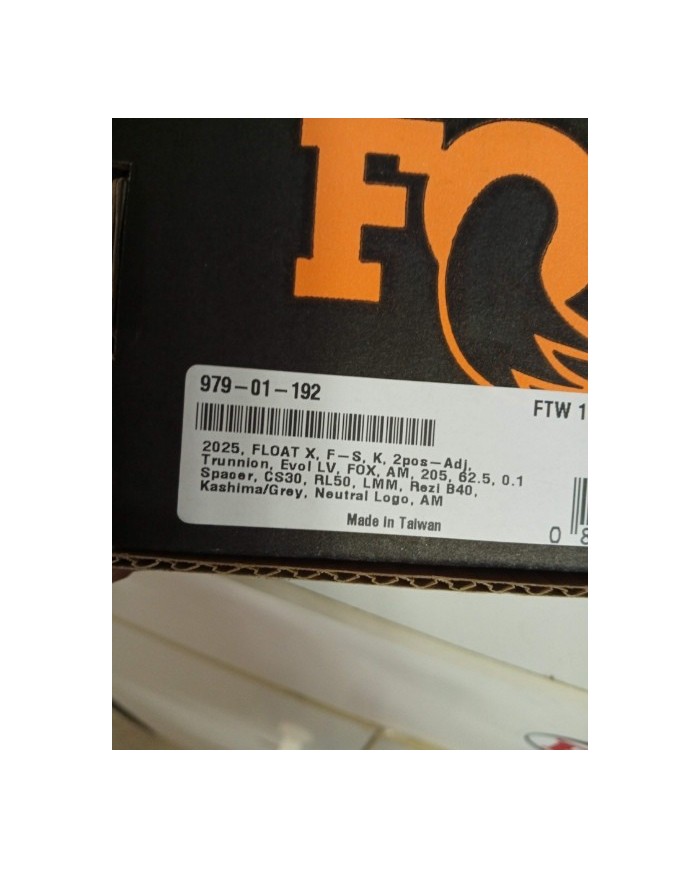 FOX Ammortizzatore - FLOAT X - Factory | Air | EVOL LV | Trunnion | con Regolatore - 205x62.5mm