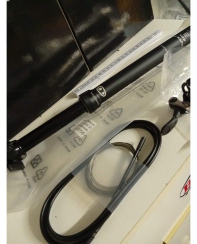 Reggisella telescopico mtb 27,2mm escurs 100mm crankbrothers XC con remoto a sinistra