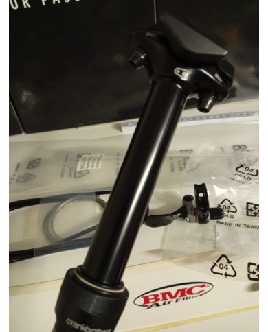 Reggisella telescopico mtb 27,2mm escurs 100mm crankbrothers XC con remoto a sinistra