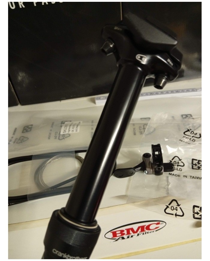 Reggisella telescopico mtb 27,2mm escurs 100mm crankbrothers XC con remoto a sinistra