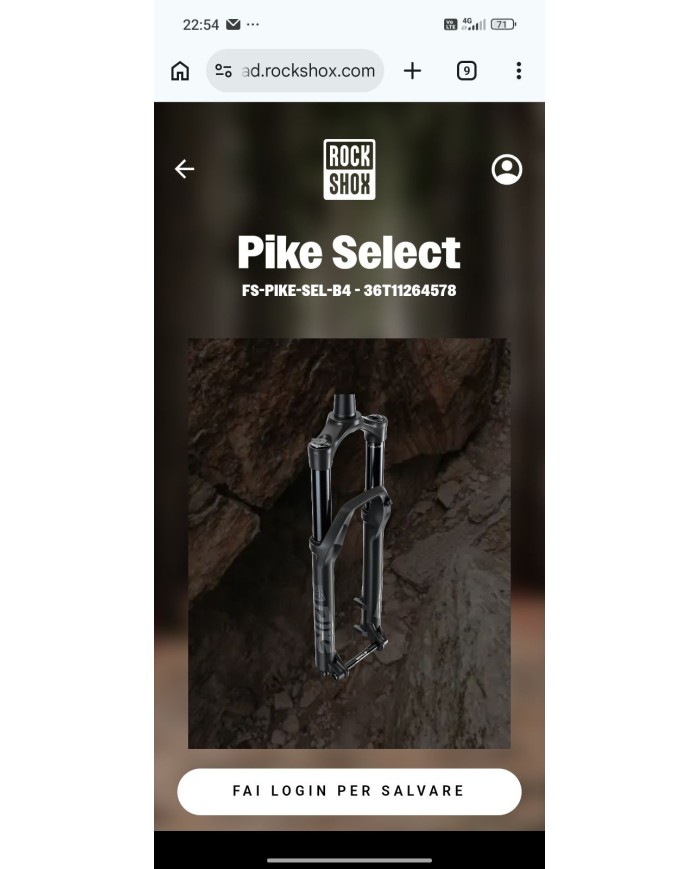 Forcella MTB nuova canotto 25cm mai tagliato , rockshox pike select 130mm boost 29 15x110
