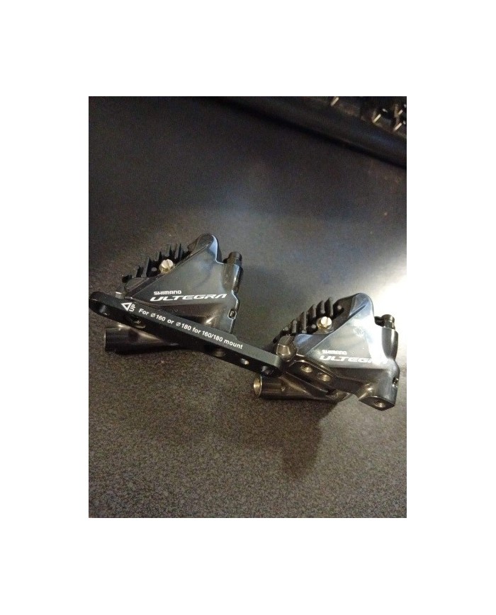 Coppia pinze freno a disco per bici da corsa nuove , pastiglie nuove , Shimano Ultegra br-r8070