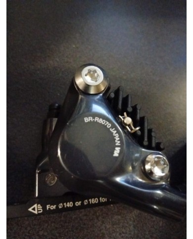 Coppia pinze freno a disco per bici da corsa nuove , pastiglie nuove , Shimano Ultegra br-r8070