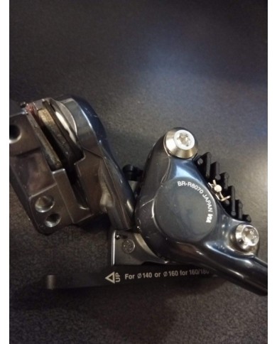 Coppia pinze freno a disco per bici da corsa nuove , pastiglie nuove , Shimano Ultegra br-r8070
