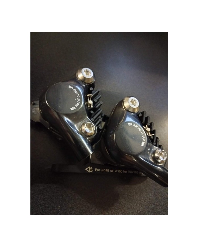 Coppia pinze freno a disco per bici da corsa nuove , pastiglie nuove , Shimano Ultegra br-r8070