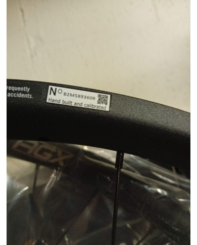 Coppia ruote nuove gravel elettrica e-bike misura 29 700c marca fsa agx i21 tubeless ready per disco a 6 fori