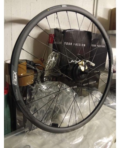 Coppia ruote nuove gravel elettrica e-bike misura 29 700c marca fsa agx i21 tubeless ready per disco a 6 fori