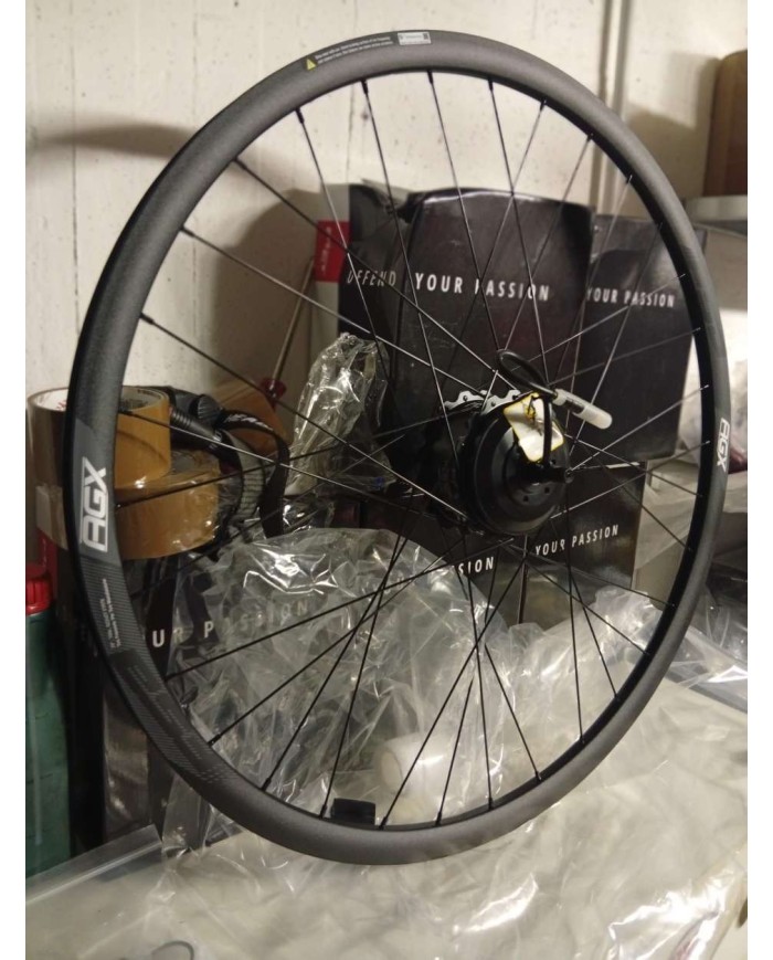 Coppia ruote nuove gravel elettrica e-bike misura 29 700c marca fsa agx i21 tubeless ready per disco a 6 fori