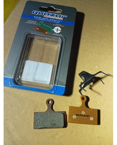 Quaxar Pastiglie per dischi semi-metallici per Shimano XTR/XT/SLX/Alfine G01S/G02A
