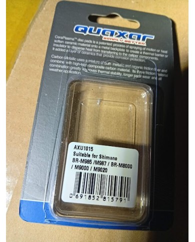 Quaxar Pastiglie per dischi semi-metallici per Shimano XTR/XT/SLX/Alfine G01S/G02A